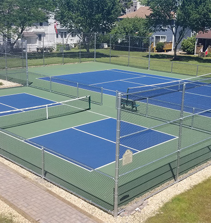 chain link for tennis courts