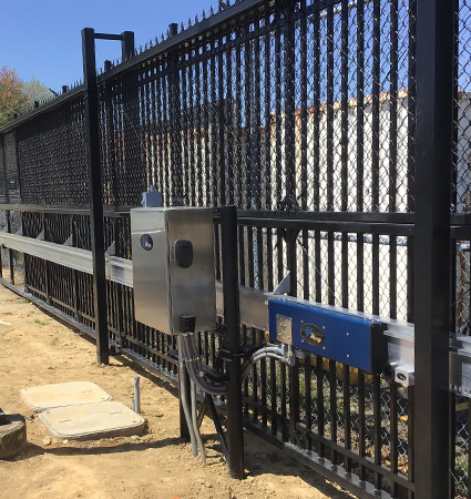 high gate with operator for commercial property