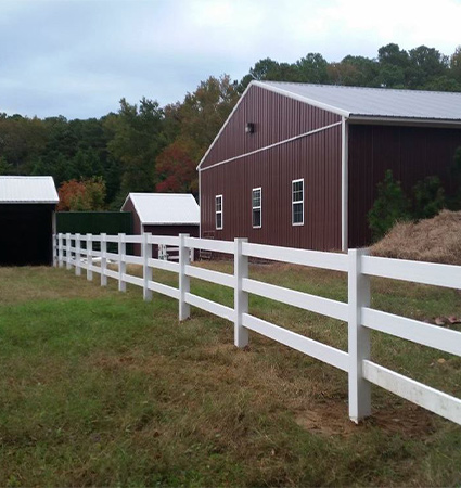 ranch rail pvc fence